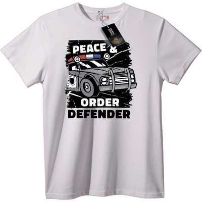 NOONEBRAND Тениска Мир и Ред Полиция - XS, Black