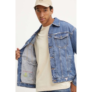 Guess Jeans Дънково яке Guess Jeans в синьо преходен модел с уголемена кройка M4YN38 D5DO2 (M4YN38.D5DO2)