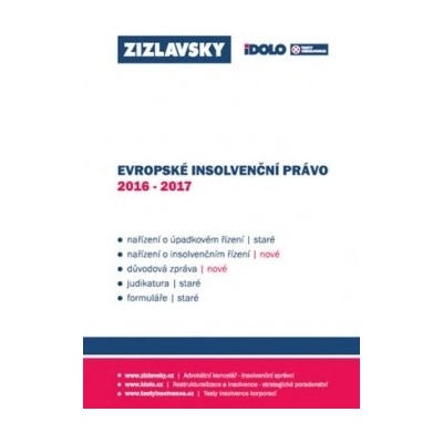 Evropské insolvenční právo 2016 - 2017