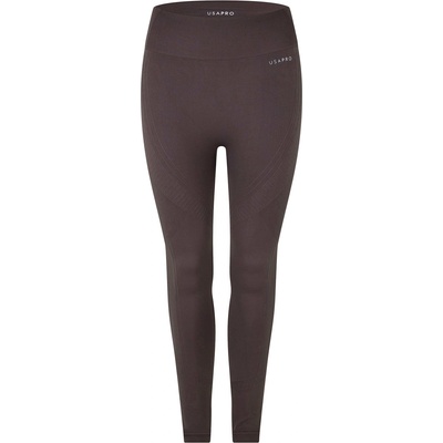 USA Pro Дамски клин USA Pro Core High Rise Seamless Tights Womens - Espresso