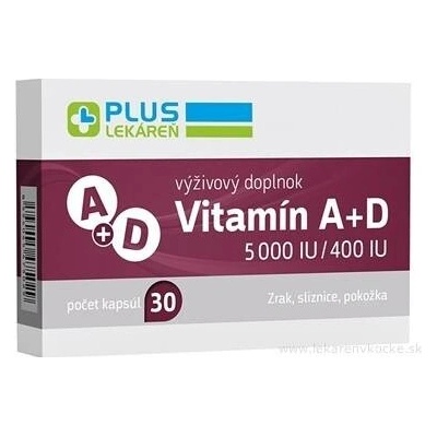 Plus Lékárna Vitamin A + D 5000 IU 400 IU 30 kapslí