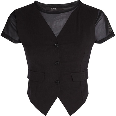 Karl Lagerfeld Тениска черно, размер L