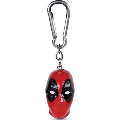 Přívěsek na klíče 3D Deadpool hlava