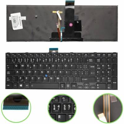 česká klávesnica Toshiba Satellite Pro R50-C Tecra A50-C Z50-C black trackpoint podsvit