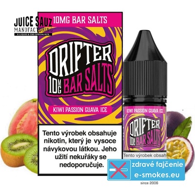 Drifter Bar Salts Cotton Kiwi Passionfruit Guava Ice 10 ml 10 mg