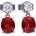 Diamonfire Luxusné strieborné náušnice E6399