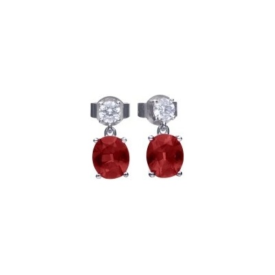 Diamonfire Luxusné strieborné náušnice E6399