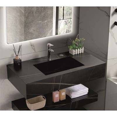 Умивалник от кварц icl 12049/100b pietra