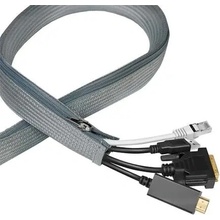Logilink KAB0074 organizátor káblov so zipsom 50 mm 2m sivá KAB0074