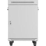 Lanberg Комуникационен шкаф Lanberg FF01-6815-12SL, 19", 15U, 92.2 x 80 x 60 cm, товароносимост до 1200кг, сив (FF01-6815-12SL)