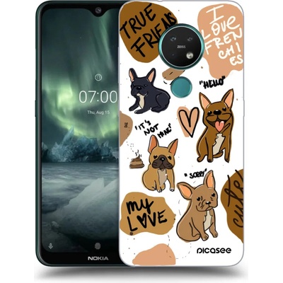 Púzdro Picasee silikónové Nokia 7.2 - Frenchies čiré