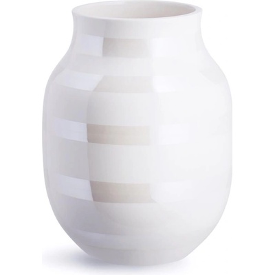 KÄHLER Keramická váza Omaggio Pearl 20 cm, bílá barva, krémová barva, keramika