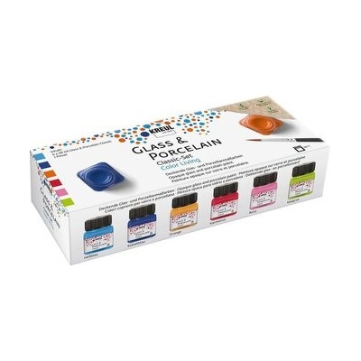 Kreul Classic Color Living Sada barev na sklo a porcelán Living Set 6 x 20 ml – Zboží Dáma