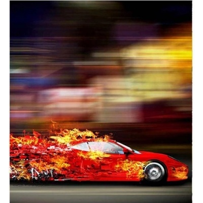 DIMEX ART Флизелинов фототапет състезание кола 225 x 250 см