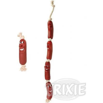 Trixie vinyl veselý párek na šňůře /11 cm