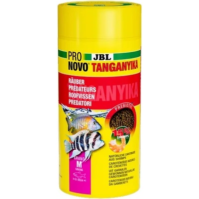 Jbl pronovo tanganyika grano m - Основна храна за аквариумни рибки, под формата на гранули с размер М, за хищни цихлиди от езерата Танганайка и Малави с размер 8-20 см - 1000 мл