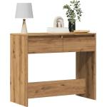vidaXL Конзолна маса, дъб артизан, 89x41x76, 5 см, инженерно дърво (856775)
