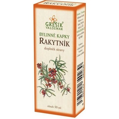 Grešík Rakytník bylinné kvapky 50 ml