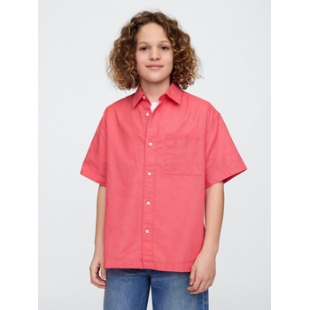 GAP Бебешка ленена риза GAP GAP | Oranzhev | Момчешки | 104-110