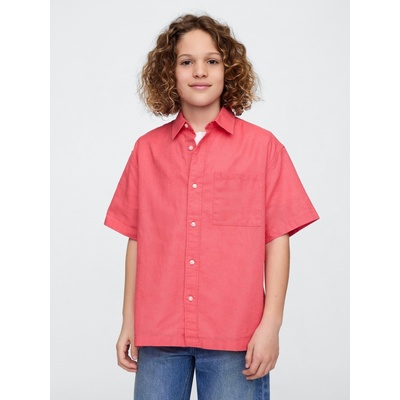 GAP Бебешка ленена риза GAP GAP | Oranzhev | Момчешки | 104-110