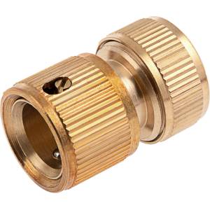 PALISAD Месингов съединител Palisad 1/2" с бърза връзка за маркуч