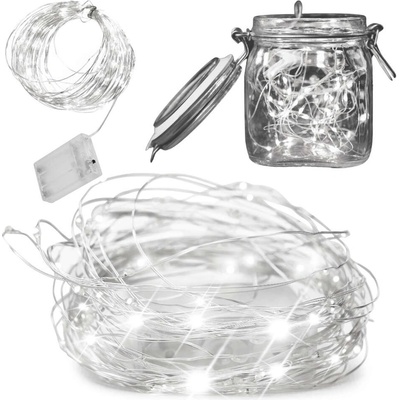 Kik LED String Light 10m 100LED - студено бяло (KX5253_1)