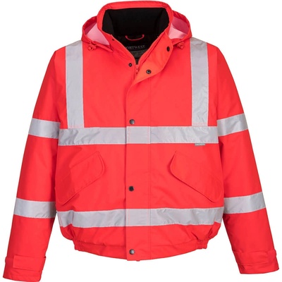 Portwest S463 Hi Vis Bomber reflexná bunda červená
