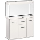 Diversa Solid LED akvarijní set vypouklý černý 200 l