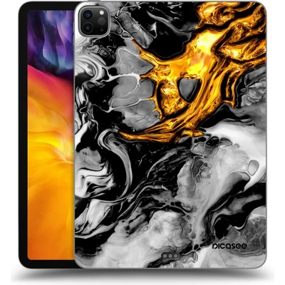 Picasee silikónový čierny obal Apple iPad 11 2022 M2 4.generace Gold 2 Black