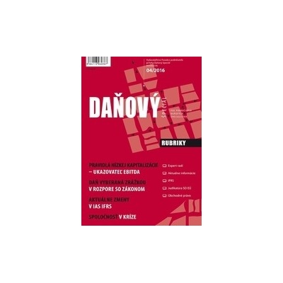 Daňový špeciál 4-2016