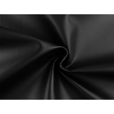 Koženka extra soft podlepená fleecem, střední, 6 (395 g/m²) černá