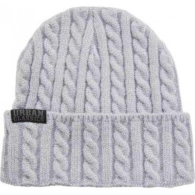 Urban Classics Zimná čiapka Cable Knit Beanie heathergrey
