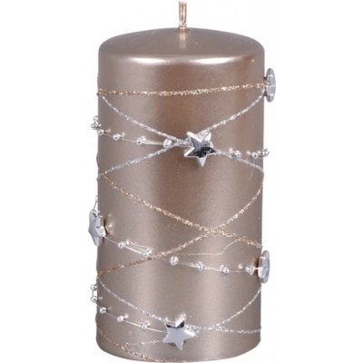 Ceramicus GIRLANDA VÁLEC vánoční d7x14cm bílošedá