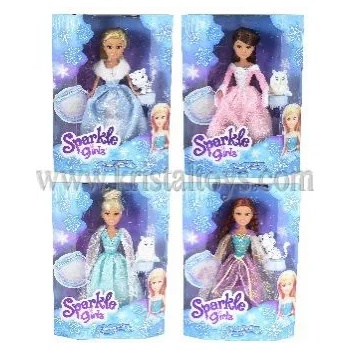 Image 1 of Sparkle Girlz Кукла Зимна Принцеса с домашен любимец