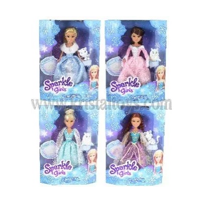 Sparkle Girlz Кукла Зимна Принцеса с домашен любимец