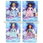 Sparkle Girlz Кукла Зимна Принцеса с домашен любимец
