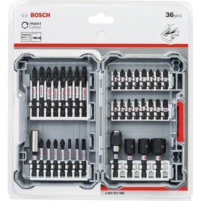 Bosch Sada 36 kusů Pick and Click maticových a šroubovacích nástavců Impact Control