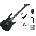 Jackson JS12 Dinky AH Standard SET Black Електрическа китара