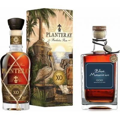Planteray XO 20th Anniversary 40% 0,7 l a Blue Mauritius Gold Rum 40% 0,7 l (set)