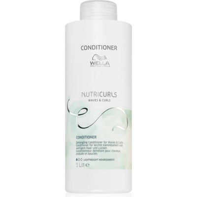 Wella Nutricurls Waves & Curls подхранващ балсам за по-лесно разресване на косата 1000ml