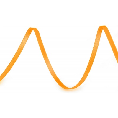 Atlasová stuha oboulící šíře 3 mm Varianta: 211 oranžová, Balení: 20 m