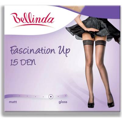 Bellinda Samodržící punčochy Fascination Up černé 15 DEN