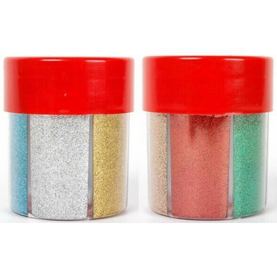 Třpytky glitterové 6 barev 15g