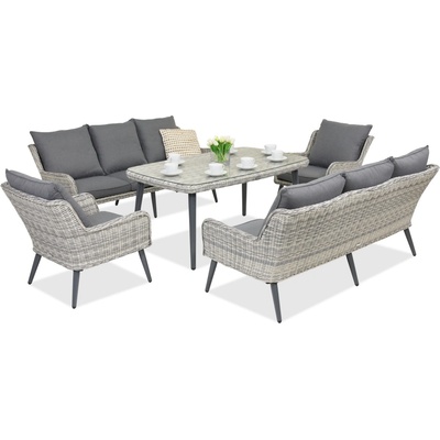 Garden Point Градински мебели Bilbao Apetito 8 Garden Point бяло (GAP425-8)