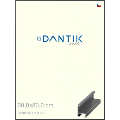 DANTIK rám na obraz 60 x 80 Dýha barevná šedá tmavá