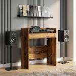 vidaXL DJ маса Старо дърво 62 x 45 x 102 см Инженерна дървесина (8006762)
