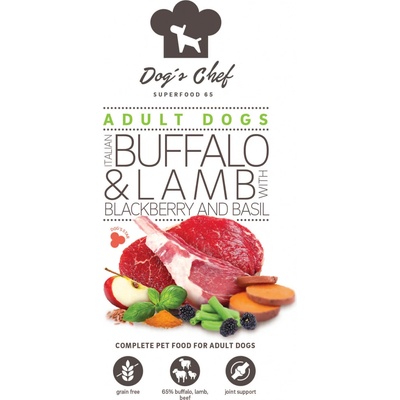 Dog's Chef Italian Buffalo & Lamb with Blackberry and Basil Active Dogs 0,5 kg
