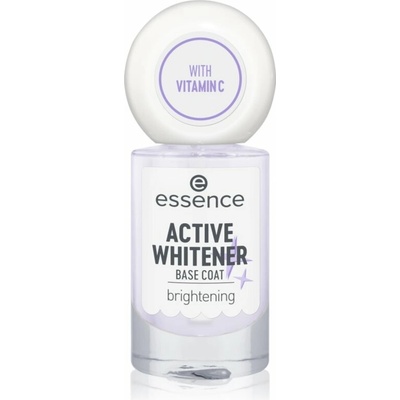 essence Active Whitener Base Coat podkladový lak na nechty s bieliacim efektom 8 ml