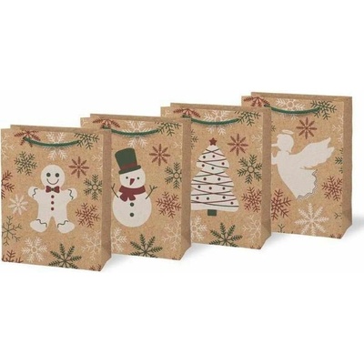 Taška MFP vánoční set 4ks M LUX KRAFT mix V7 (190x250x90)