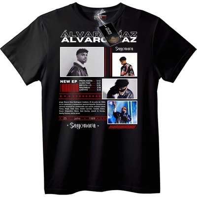 NOONEBRAND Тениска Álvaro Díaz Нов EP - 7XL, White